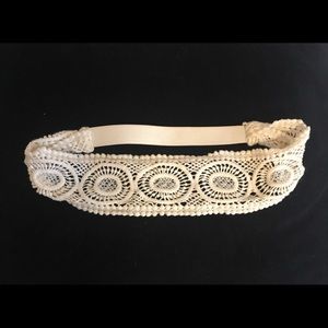 Target cream lace headband